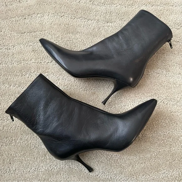 Hollywould Ellie Leather Ankle & Knee High Chain Leather Boots Black EU 39 NIB - Picture 12 of 16